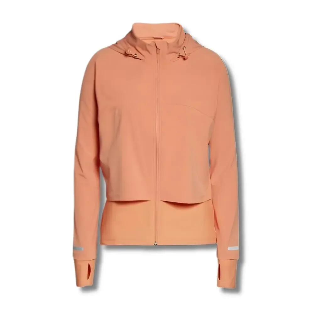Sweaty Betty Fast Track Running Jacket, Nectarine Orange (Peach, Coral) S